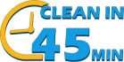 Cleaning service in 45 minutes logo